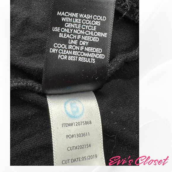 Torrid Women's Mock Turtle Neck Midi Dress Black Sz 1-XL Black Knit Stretch - Picture 7 of 9